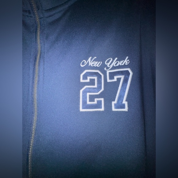 Gilly Hicks Active Recharge Blue & White Bow Sleeves Jacket NWOT - Picture 5 of 6